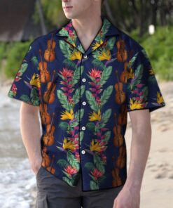 Hawaiian Shirt Tropical Violin For Men Women- For men and women - Fanshubus