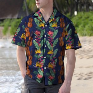 Hawaiian Shirt Tropical Violin For Men Women- For men and women - Fanshubus