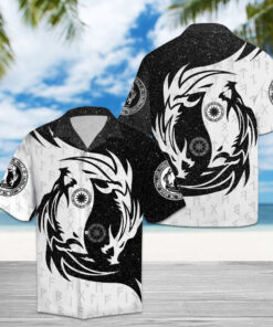 Hawaiian Shirt Viking Dragon For Men Women- For men and women - Fanshubus