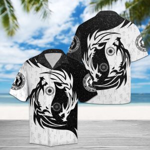 Hawaiian Shirt Viking Dragon For Men Women- For men and women - Fanshubus