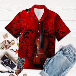Hawaiian Shirt Violin Is My Favorite For Men Women- For men and women - Fanshubus