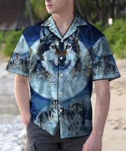 Hawaiian Shirt Wolf Wildlife For Men Women- For men and women - Fanshubus