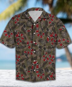 Hawaiian Shirt Women Men Aboriginal Snake- For men and women - Fanshubus