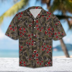Hawaiian Shirt Women Men Aboriginal Snake- For men and women - Fanshubus