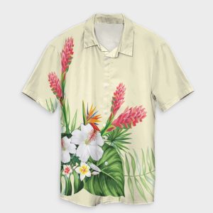 Hawaiian Tropical Wonderful Hibiscus Plumeria Strelitzia Hawaiian Shirt- For men and women - Fanshubus