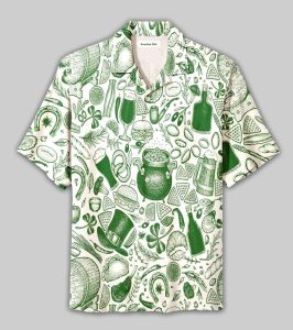 Hearty Dining Table Funny Irish Unisex Hawaiian Shirts- For men and women - Fanshubus