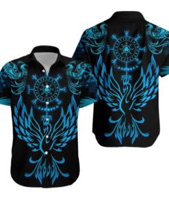 Helm Of Awe With Valknut Hawaiian Shirt - For Men & Women - Adult