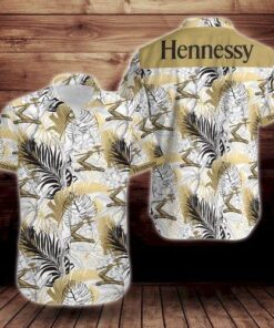 Hennessy Tropical Flower Short Sleeve Hawaiian Shirt- For men and women - Fanshubus