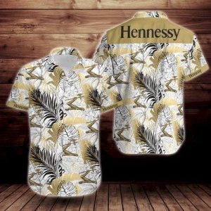 Hennessy Tropical Flower Short Sleeve Hawaiian Shirt- For men and women - Fanshubus