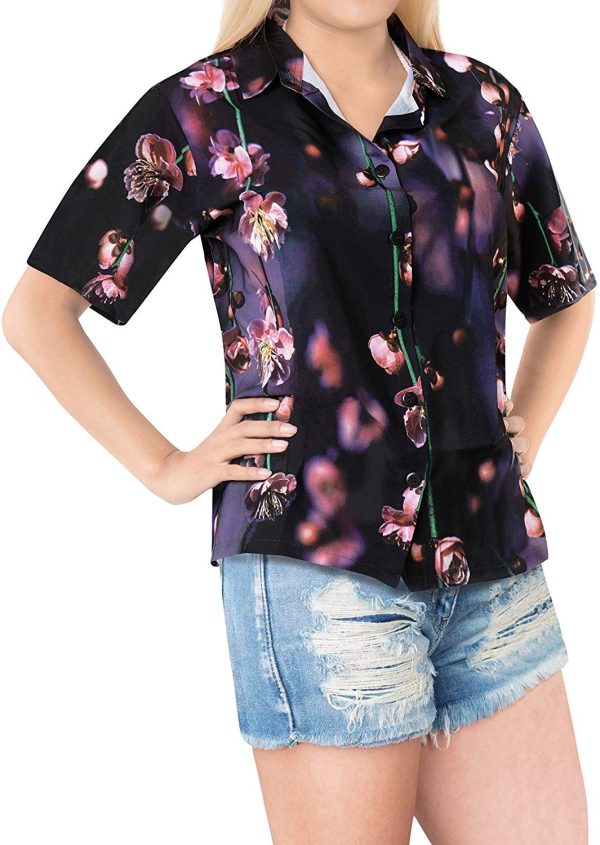 Hibiscus Purple Unique Design Hawaiian Shirt- For men and women - Fanshubus