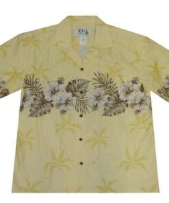 Hibiscus Yellow Best Design Hawaiian Shirt- For men and women - Fanshubus