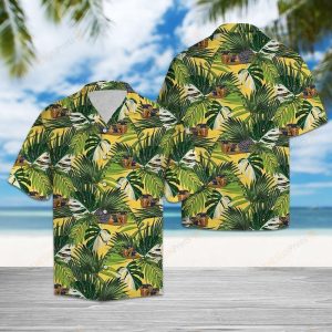Hiding Snake Green Unique Design Hawaiian Shirt For Men Women- For men and women - Fanshubus