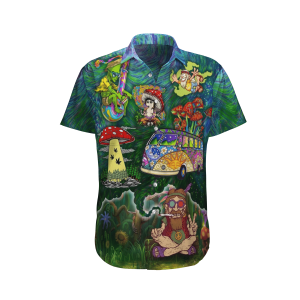 Hippie Colorful Nice Design Unisex Hawaiian Shirt- For men and women - Fanshubus