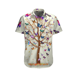 Hippie White Awesome Design Unisex Hawaiian Shirt- For men and women - Fanshubus
