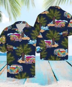 Hippie Bus Hawaiian Shirt For Men Women- For men and women - Fanshubus