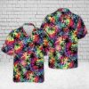 Hippie Colorful Army Boeing AH-64 Apache Hawaiian Shirts - Beach Shorts- For men and women - Fanshubus