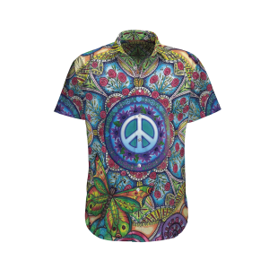 Hippie Colorful Awesome Design Unisex Hawaiian Shirt 3- For men and women - Fanshubus