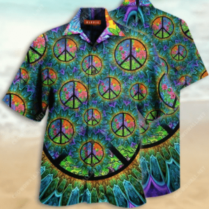 Hippie Colorful High Quality Unisex Hawaiian Shirt- For men and women - Fanshubus