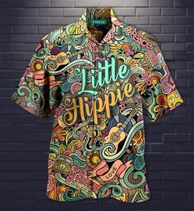 Hippie Doodles Hawaiian Shirt- For men and women - Fanshubus