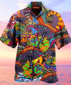 Hippie Hawaiian Shirt For Men Women- For men and women - Fanshubus