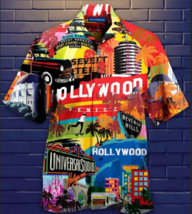 Hollywood Hawaiian Shirt | For Men &amp; Women | Adult |- For men and women - Fanshubus