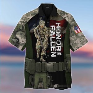 Honor The Fallen Hawaiian Shirt For Men Women- For men and women - Fanshubus