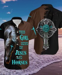 Horse Cross This Girl Hawaiian Shirt - For Men and Women - Fanshubus