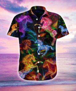 Horse Fantasy Hawaiian Shirt .