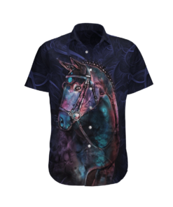 HorseBlue Awesome Design Unisex Hawaiian Shirt 3- For men and women - Fanshubus