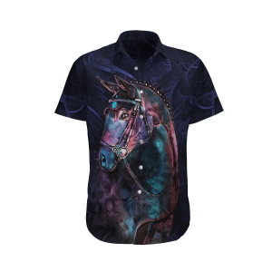 HorseBlue Awesome Design Unisex Hawaiian Shirt 3- For men and women - Fanshubus