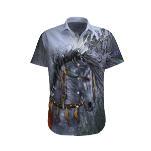 HorseGray High Quality Unisex Hawaiian Shirt- For men and women - Fanshubus