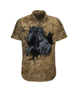 HorseKhaki High Quality Unisex Hawaiian Shirt 5- For men and women - Fanshubus