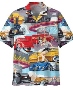 HOT ROD HAWAIIAN SHIRT 017 - Fanshubus