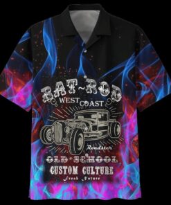 HOT ROD HAWAIIAN SHIRT 019 - Fanshubus