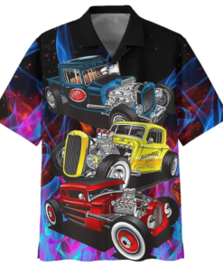 HOT ROD HAWAIIAN SHIRT 024 - Fanshubus