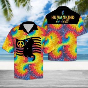 Humankind Be Both Rainbow Colorful Hawaiian Shirt- For men and women - Fanshubus