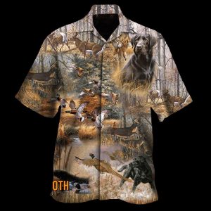 Hunting Is My Life Brown Unique Design Hawaiian Shirt For Men Women- For men and women - Fanshubus