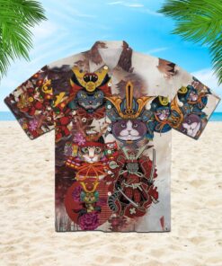 I Am A Samurai Cat Hawaiian Shirt