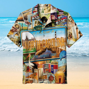 I Love North Carolina Hawaiian Shirt | For Men &amp; Women | Adult |- For men and women - Fanshubus