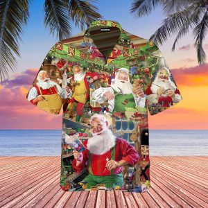 I Turn Wood Into Things Santa Claus Christmas Hawaiian Shirt For Men Women- For men and women - Fanshubus