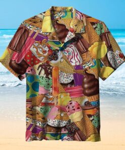 Ice Cream Sweets Lovers Hawaiian Shirt For Men Women- For men and women - Fanshubus