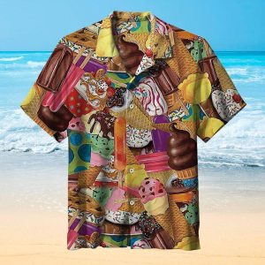 Ice Cream Sweets Lovers Hawaiian Shirt For Men Women- For men and women - Fanshubus