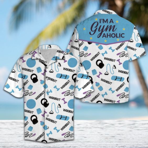 Im A Gym Aholic Hawaiian Shirt For Men Women- For men and women - Fanshubus