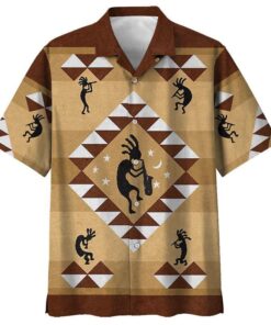 Indigenous Tan Amazing Design Unisex Hawaiian Shirt- For men and women - Fanshubus