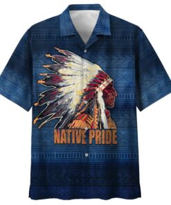 IndigenousBlue Amazing Design Unisex Hawaiian Shirt- For men and women - Fanshubus