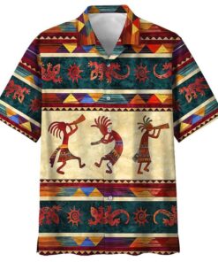 IndigenousColorful Amazing Design Unisex Hawaiian Shirt- For men and women - Fanshubus