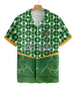 Ireland St Patricks Day Hawaiian Shirt For Men Women- For men and women - Fanshubus