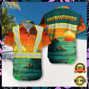 Ironworker tropical hawaiian shirt- For men and women - Fanshubus
