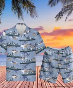 Italian Navy Hawaiian Shirt - For men and women - Fanshubus