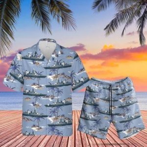 Italian Navy Hawaiian Shirt Set  -  Unisex  -